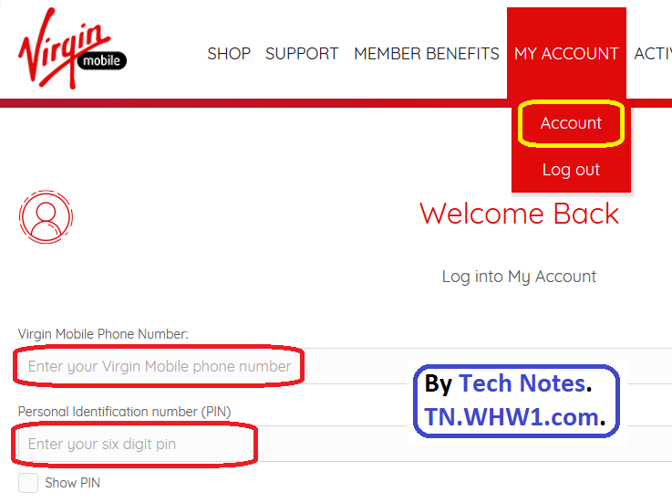 Login to your Virgin Mobile USA account